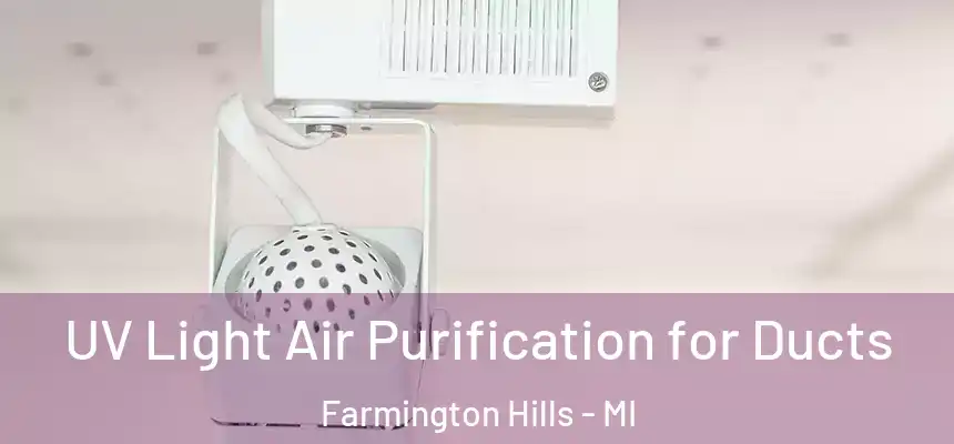 UV Light Air Purification for Ducts Farmington Hills - MI